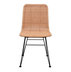 Silla HOMELY, Metal Negro / Ratán Sintético. Vackart 2