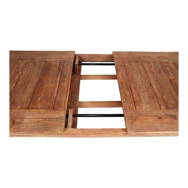 Mesa Extensible ORTEGA 224/304 x 105 cm, Madera Reciclada. Vackart