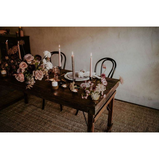 Mesa Plegable IMPERIAL 175x86 cm de Comedor, Madera Envejecida. Vackart