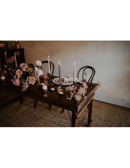 Mesa Plegable IMPERIAL 175x86 cm de Comedor, Madera Envejecida. Vackart