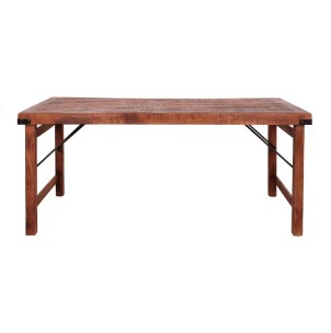 Mesa Plegable IMPERIAL 175x86 cm de Comedor, Madera Envejecida. Vackart
