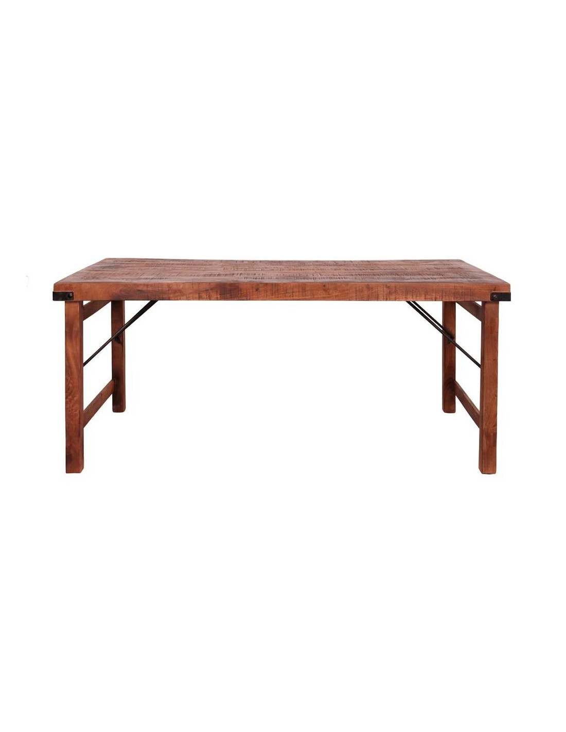 Mesa Plegable IMPERIAL 175x86 cm de Comedor, Madera Envejecida