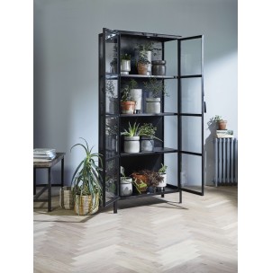 Vitrina PHOENIX 214 cm, Metal Negro / Cristal - Nordal. Vackart 2