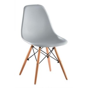 Silla Eames DSW gris , silla de diseño, silla eames 