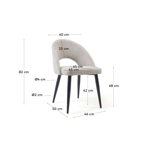 Silla Mael beige - Kave Home 2