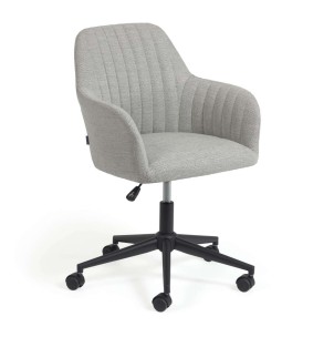 Silla de escritorio Madina gris claro - Kave Home/Vackart; CC2186VD14. Silla de diseño en Vackart. La tienda de decoración online más cool