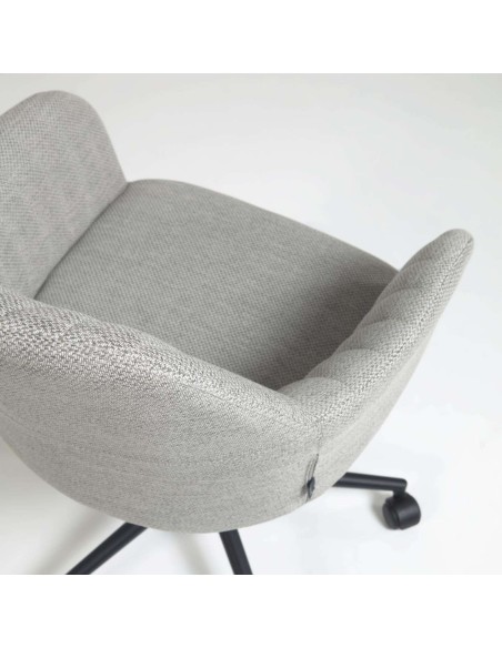 Silla de escritorio Madina gris claro - Kave Home
