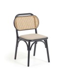 Silla Doriane olmo lacado negro  - Kave Home