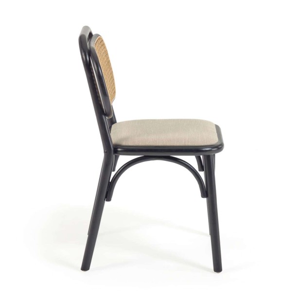 Silla Doriane olmo lacado negro  - Kave Home Silla Doriane olmo lacado negro  - Kave Home