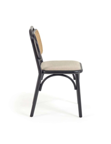 Silla Doriane olmo lacado negro - Kave Home