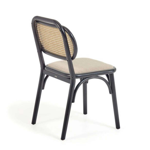 Silla Doriane olmo lacado negro  - Kave Home Silla Doriane olmo lacado negro  - Kave Home