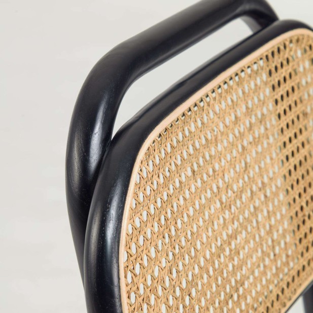 Silla Doriane olmo lacado negro  - Kave Home Silla Doriane olmo lacado negro  - Kave Home