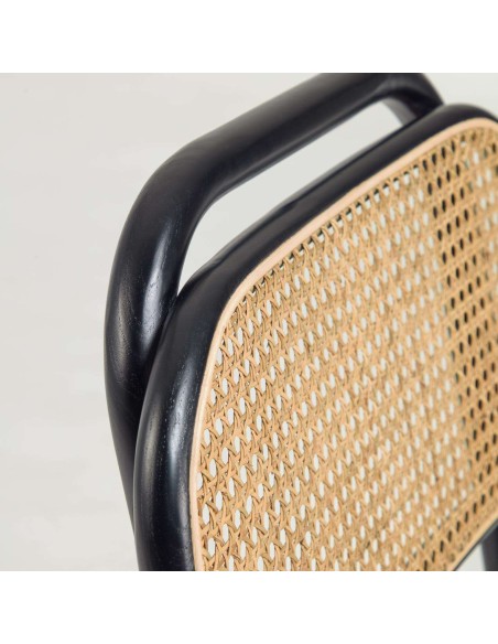 Silla Doriane olmo lacado negro - Kave Home