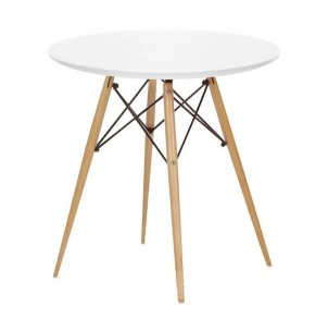Mesa de Comedor Redonda TENDAR 80cm Estilo Eames, Blanca, mesas de diseño, mesas eames con estilo, mesa eames , mesas de diseño nórdico