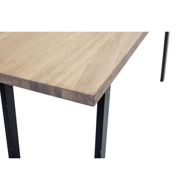 Escritorio COZY, Roble Natural / Metal Negro - Bloomingville. Vackart