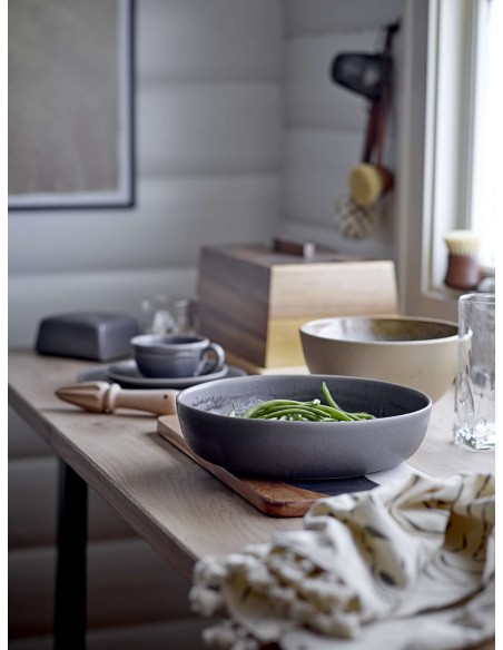 Escritorio COZY, Roble Natural / Metal Negro - Bloomingville. Vackart