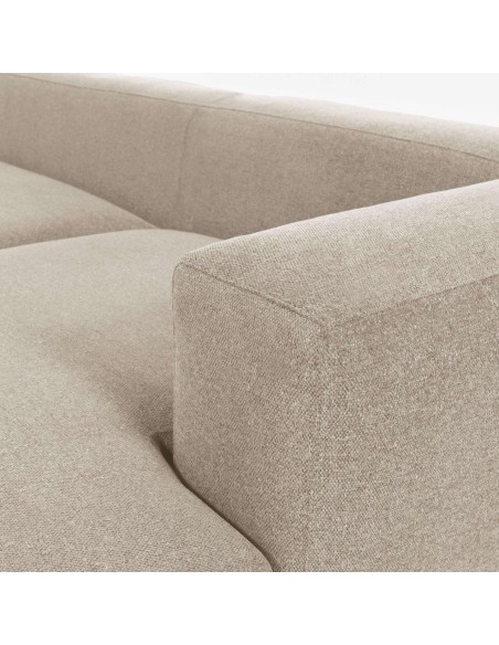 Sofá Blok 3 plazas chaise longue derecho beige 300 cm - Kave Home