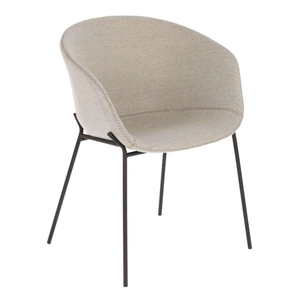 Silla Yvette gris claro - Kave Home
