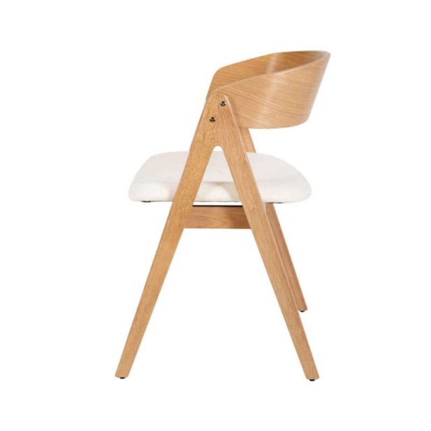 Silla ONISKE, Roble Natural / Textil Beige. Vackart Silla ONISKE, Roble Natural / Textil Beige. Vackart