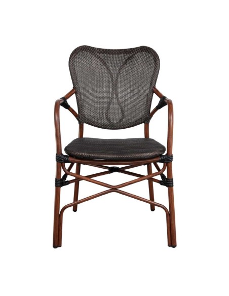 Silla DUBAI, Metal/Textilene Negro