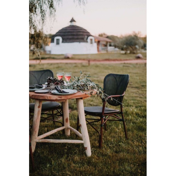 Silla DUBAI, Metal/Textilene Negro