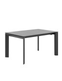 Mesa Extensible TYND 160/240, Metal Antracita / Porcelánico Gris
