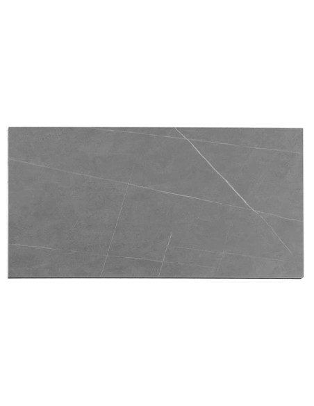 Mesa Extensible TYND 160/240, Metal Antracita / Porcelánico Gris. Vackart