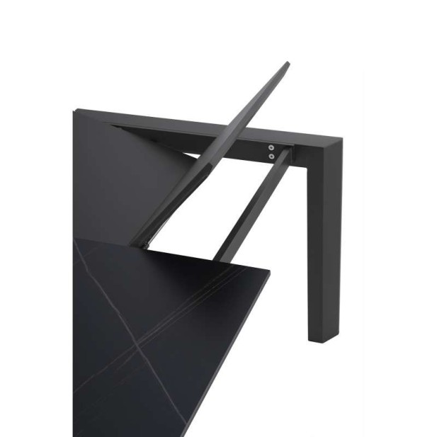 Mesa Extensible TYND 160/240, Metal Antracita / Porcelánico Negro. Vackart Mesa Extensible TYND 160/240, Metal Antracita / Porcelánico Negro. Vackart