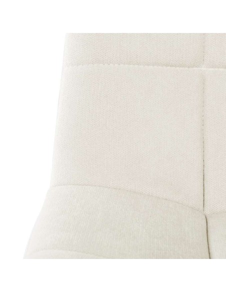 Silla VAFFEL, Textil Beige / Metal Negro. Vackart