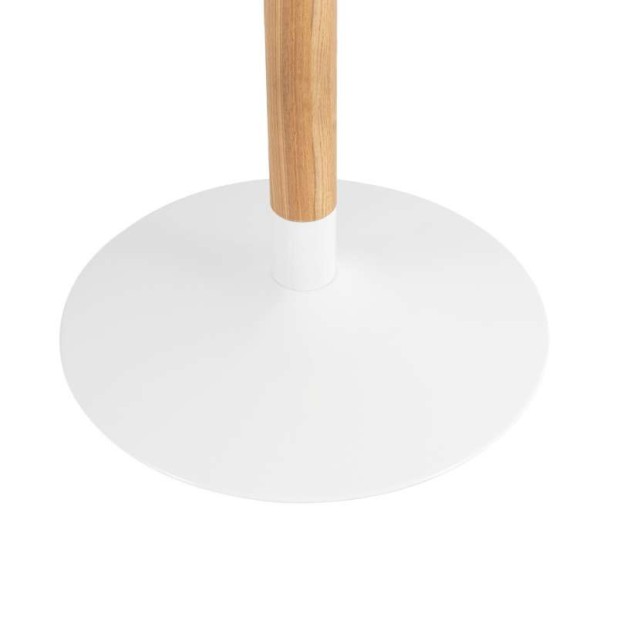 Mesa LIOM Ø100 cm de Comedor, DM Blanco / Madera Natural. Vackart Mesa LIOM Ø100 cm de Comedor, DM Blanco / Madera Natural. Vackart