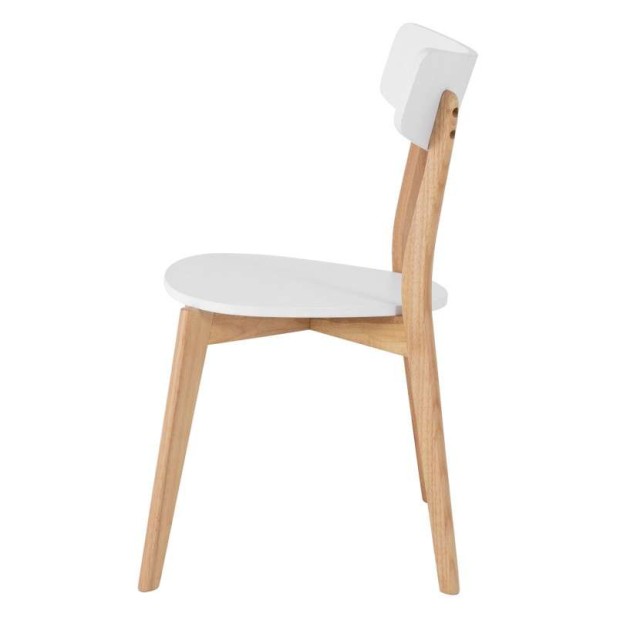 Silla VERNST, Madera Natural / Blanca. Vackart Silla VERNST, Madera Natural / Blanca. Vackart
