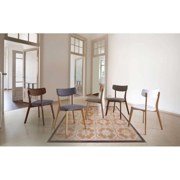 Silla VERNST, Madera Natural / Blanca. Vackart Silla VERNST, Madera Natural / Blanca. Vackart