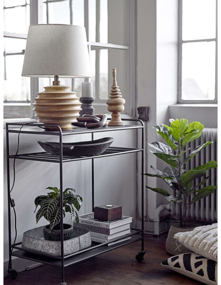 Lámpara de Sobremesa SVALE, Mango Natural / Textil - Bloomingville. Vackart