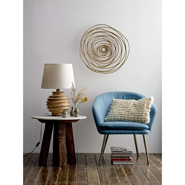 Lámpara de Sobremesa SVALE, Mango Natural / Textil - Bloomingville. Vackart