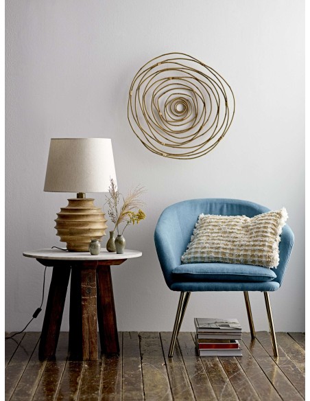 Lámpara de Sobremesa SVALE, Mango Natural / Textil - Bloomingville. Vackart