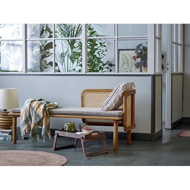 Lámpara de Sobremesa SVALE, Mango Natural / Textil - Bloomingville. Vackart