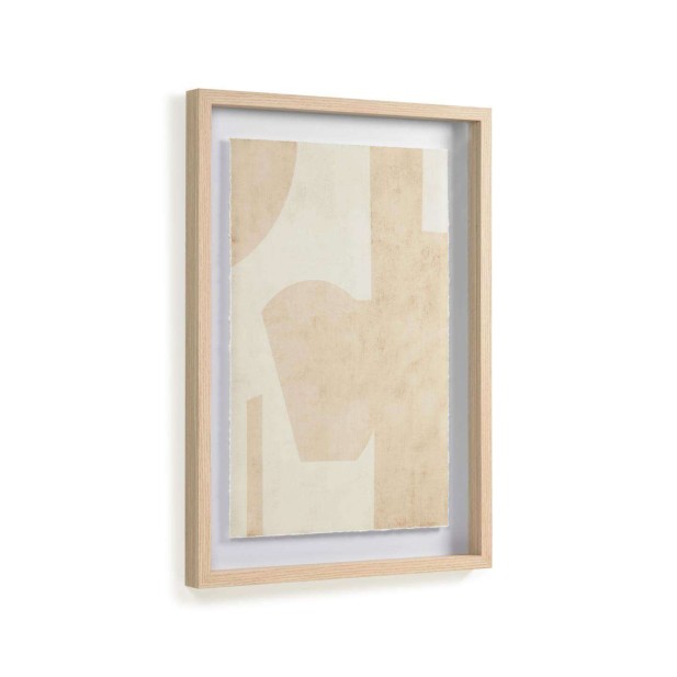 Cuadro Nannete formas geométrica beige 50x70cm-KaveHome-Vackart.AA9934