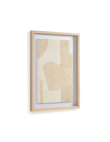 Cuadro Nannete formas geométrica beige 50 x 70 cm - Kave Home