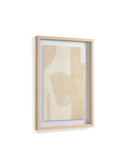 Cuadro Nannete formas geométrica beige 50x70cm-KaveHome-Vackart.AA9934