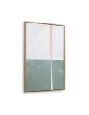 Cuadro Malvern blanco y verde 50 x 70 cm - Kave Home