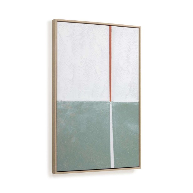 Cuadro Malvern blanco y verde 50 x 70 cm - Kave Home - Vackart; AA9942