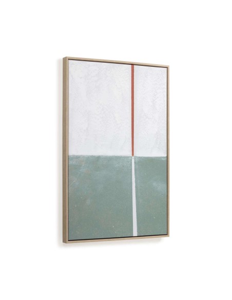 Cuadro Malvern blanco y verde 50 x 70 cm - Kave Home