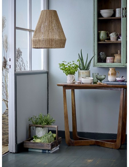 Vitrina Aparador HAZEM, Madera Verde / Cristal - Bloomingville. Vackart