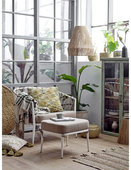 Vitrina Aparador HAZEM, Madera Verde / Cristal - Bloomingville. Vackart
