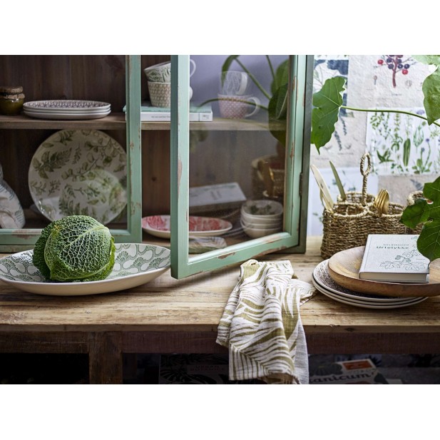 Vitrina Aparador HAZEM, Madera Verde / Cristal - Bloomingville. Vackart