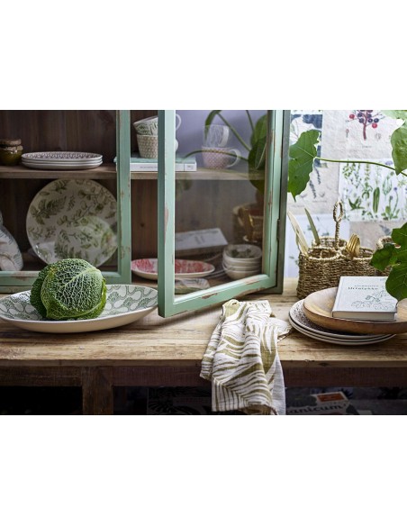 Vitrina Aparador HAZEM, Madera Verde / Cristal - Bloomingville. Vackart
