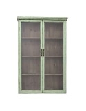 Vitrina Aparador HAZEM, Madera Verde / Cristal - Bloomingville
