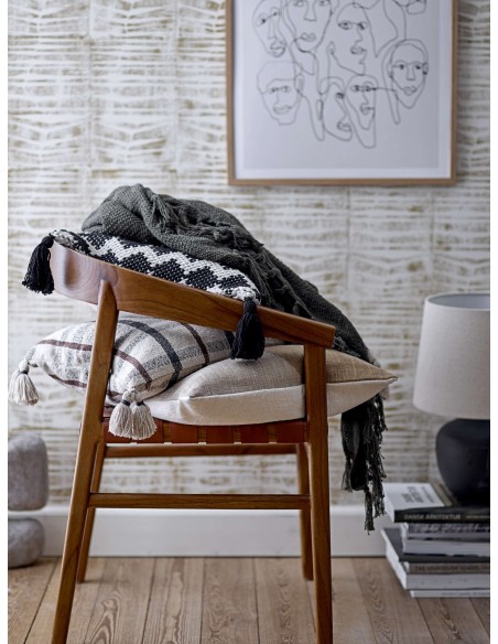 Lámpara de Sobremesa MATHEO, Terracota Negra / Textil - Bloomingville. Vackart