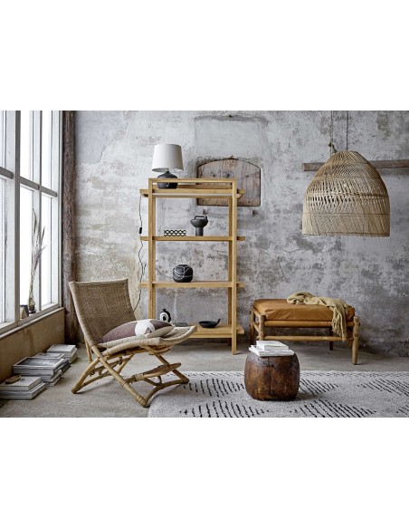 Lámpara de Sobremesa MATHEO, Terracota Negra / Textil - Bloomingville. Vackart