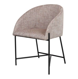 Silla PETUNIA, Textil Curry / Metal Negro - Vackart. Modernas y exclusivas sillas de diseño nórdico en Vackart, tu tienda diseño online.